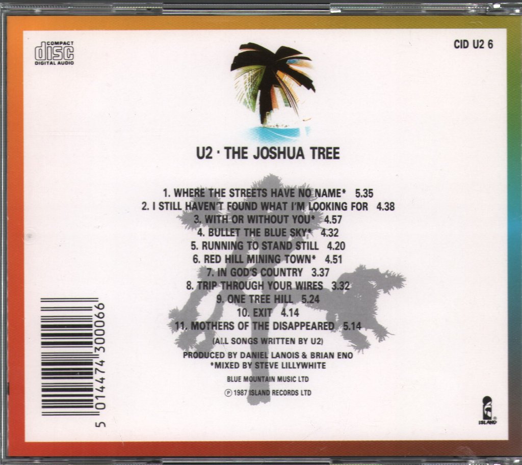 U2 - Joshua Tree - Cd