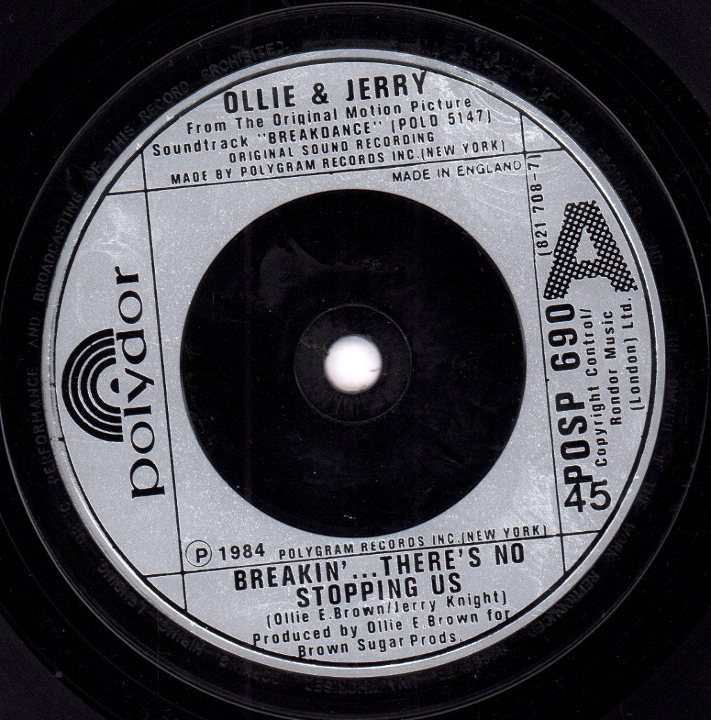 Ollie And Jerry - Breakin' There's No Stopping Us - 7 Inch