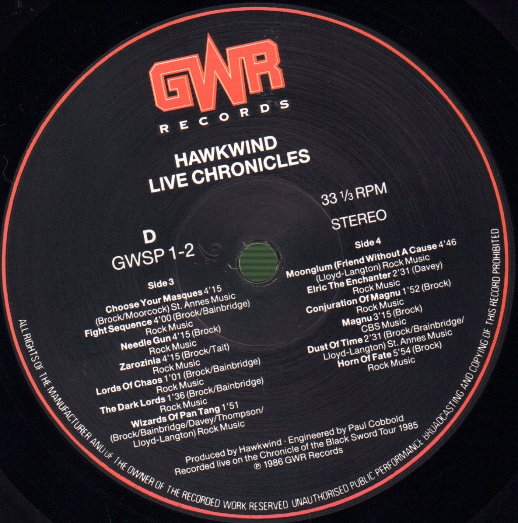 Hawkwind - Live Chronicles - Double Lp