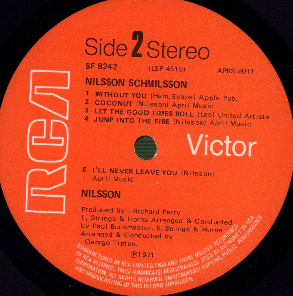 Harry Nilsson - Nilsson Schmilsson - Lp