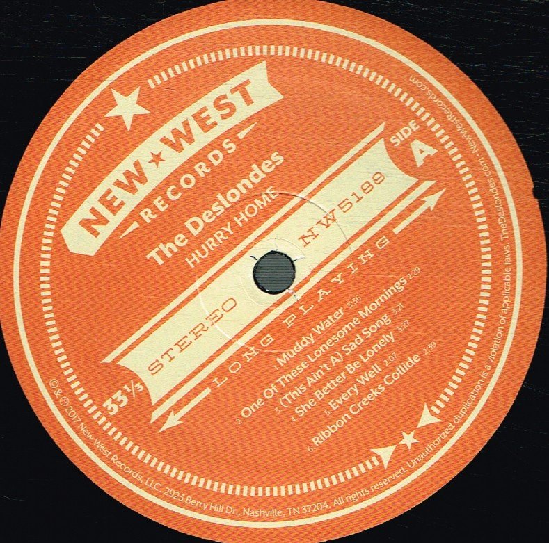 Deslondes - Hurry Home - Lp