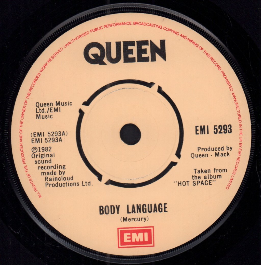 Queen - Body Language - 7 Inch