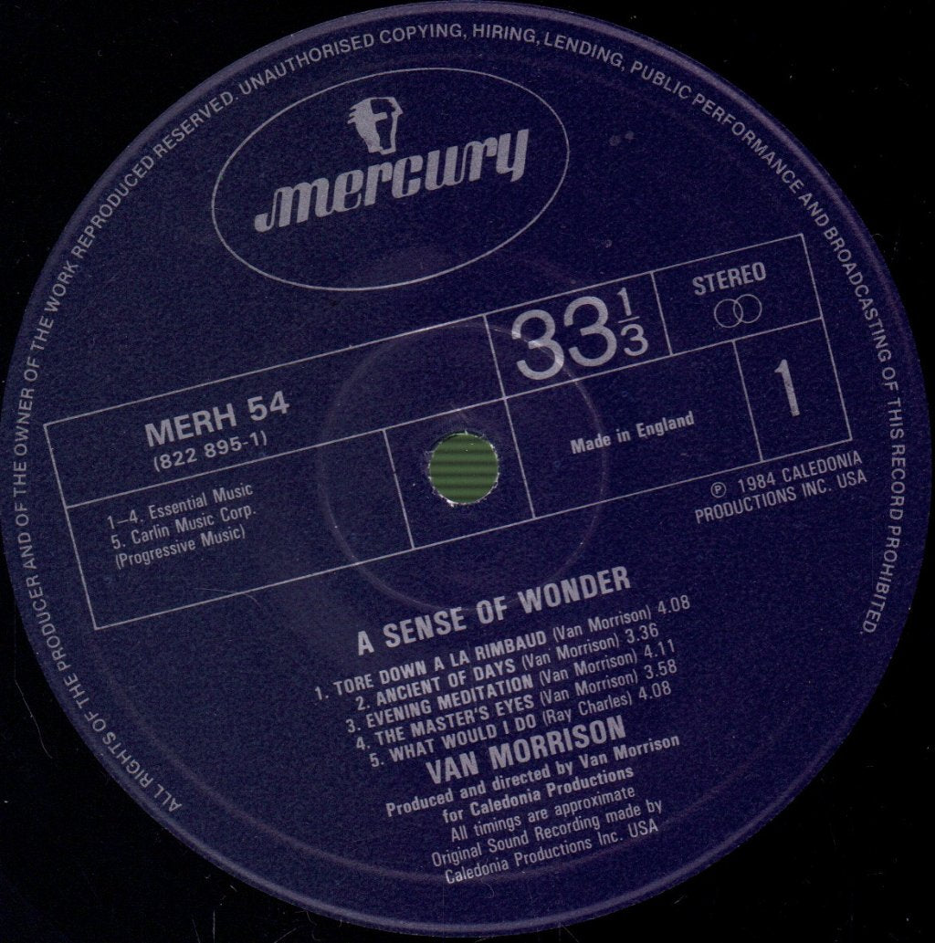 Van Morrison - A Sense Of Wonder - Lp