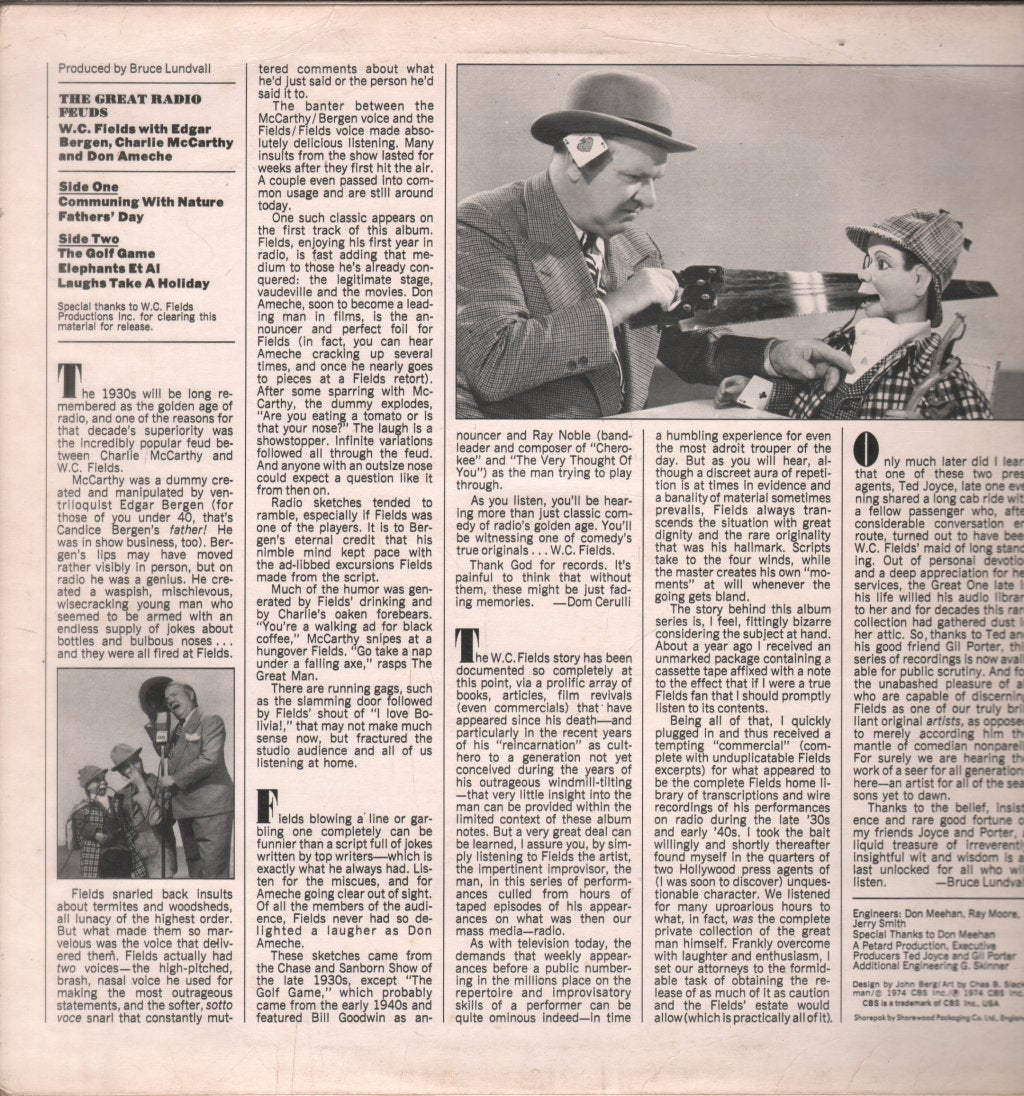 W.c.Fields - Great Radio Feuds - Lp