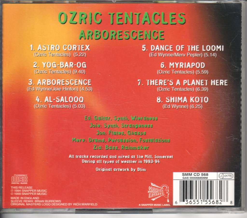 Ozric Tentacles - Arborescence - Cd