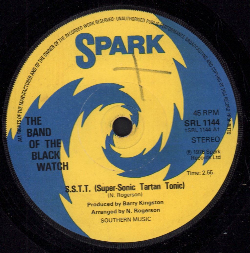 Band Of The Black Watch - s.s.s.t. (super-sonic tartan tonic) - 7 Inch