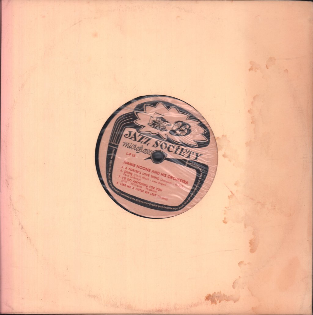 Jimmie Noone And His Orchestra - Jimmie Noone And His Orchestra - 10 Inch