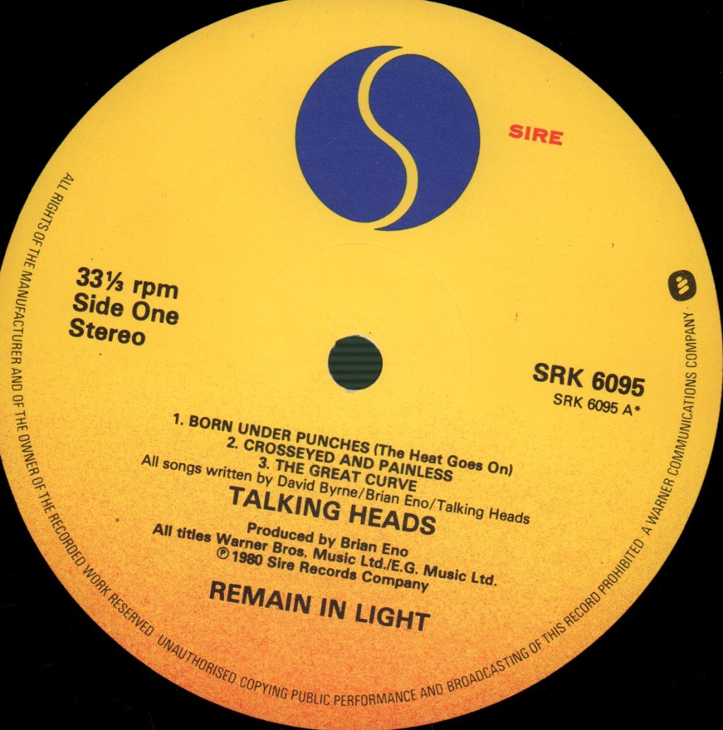 Talking Heads - Remain In Light - Lp