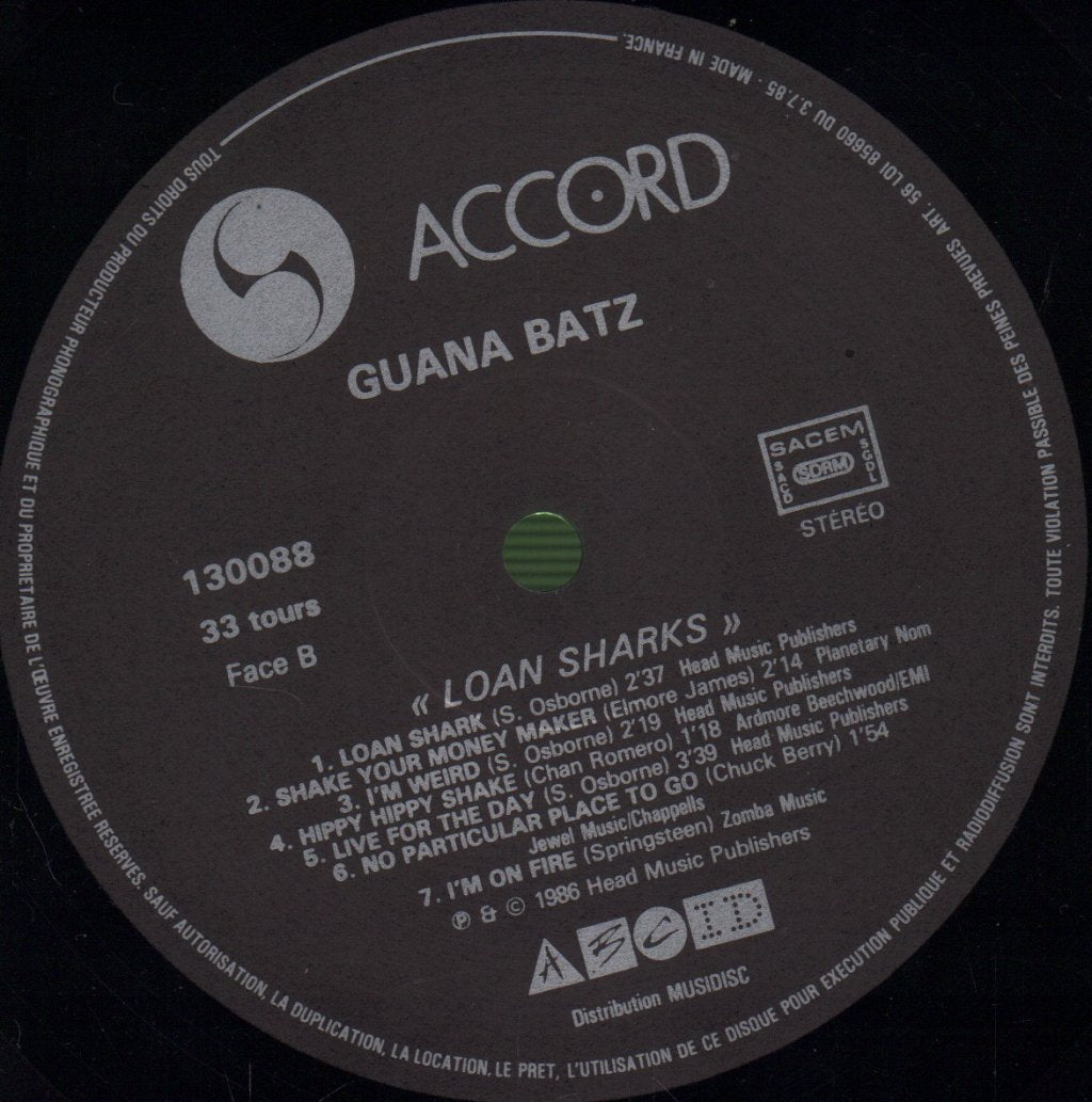 Guana Batz - Loan Sharks - Lp