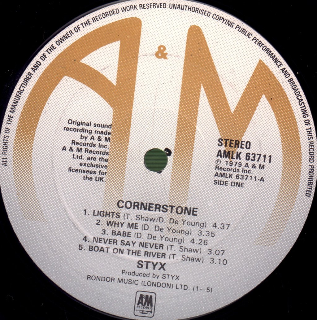 Styx - Cornerstone - Lp