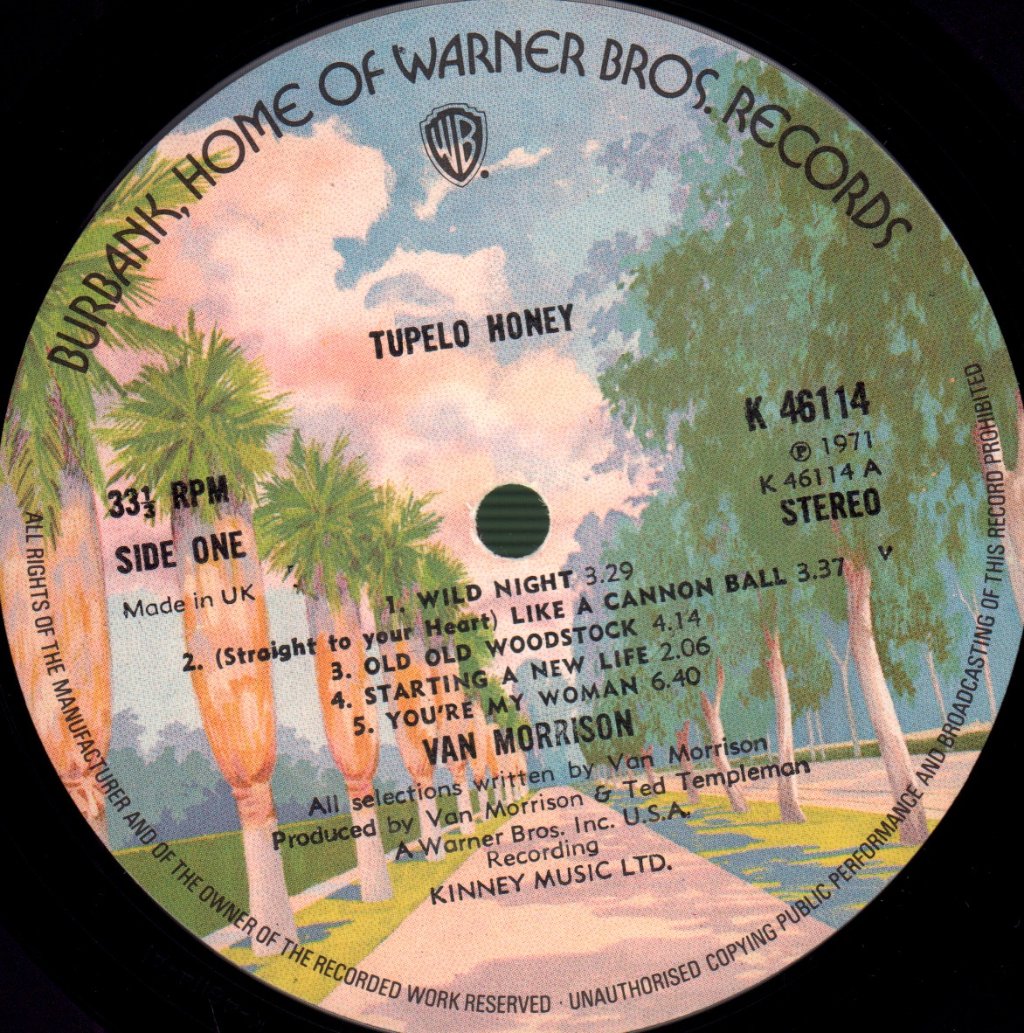 Van Morrison - Tupelo Honey - Lp