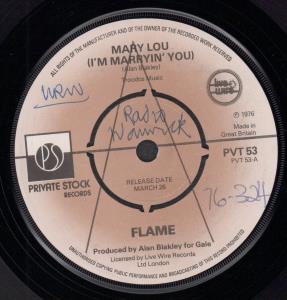 Flame (Uk Band) - Mary Lou - 7 Inch