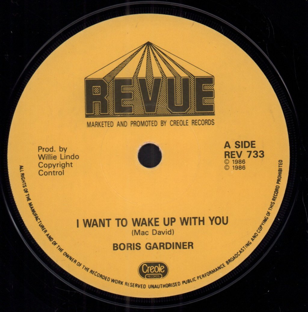 Boris Gardiner - I Want To Wake Up With You - 7 Inch