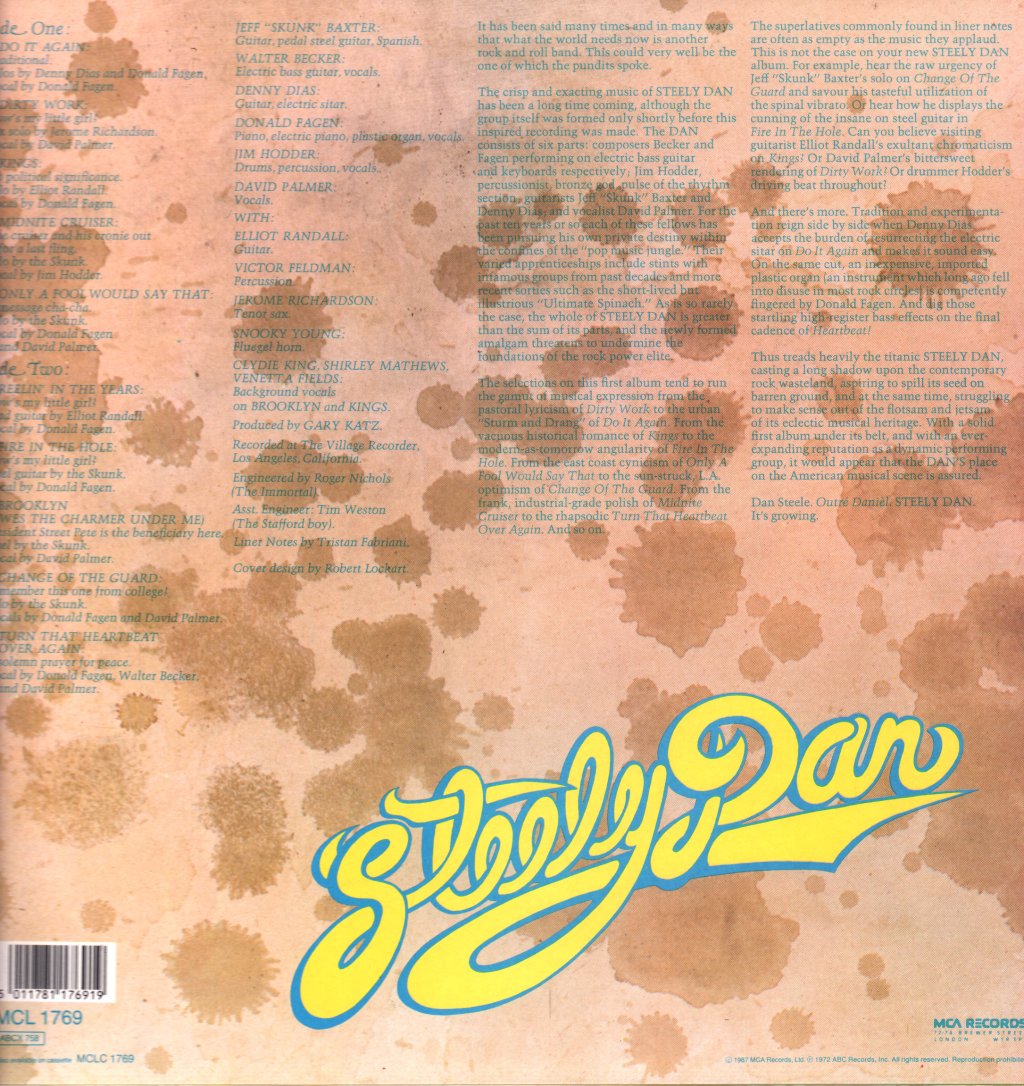 Steely Dan - Can't Buy A Thrill - Lp