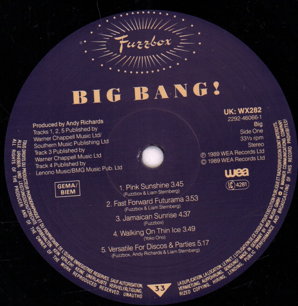 Fuzzbox - Big Bang - Lp