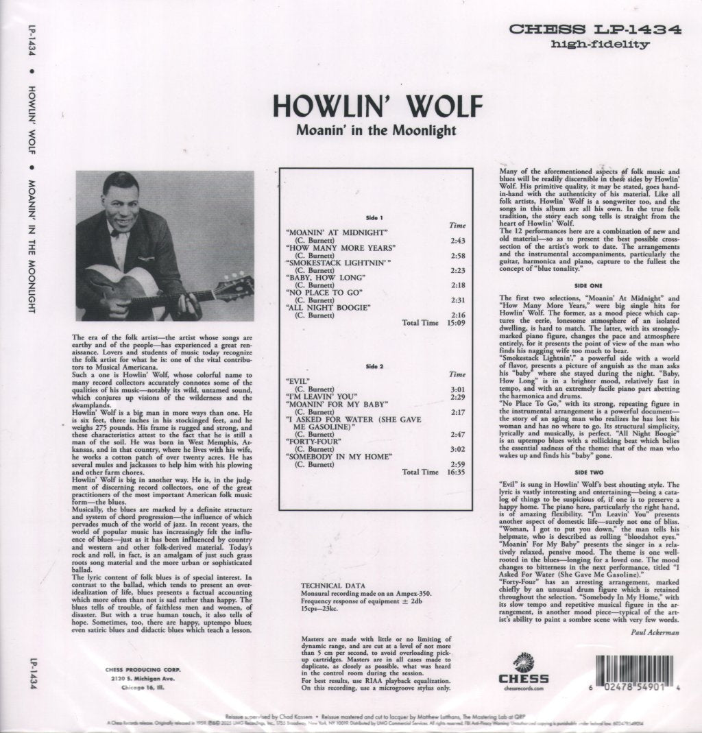 Howlin' Wolf - Moanin' In the Moonlight - Lp