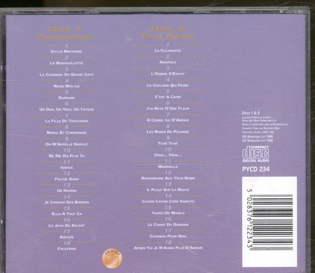 Fernandel / Tino Rossi - Essential Collection - Double Cd