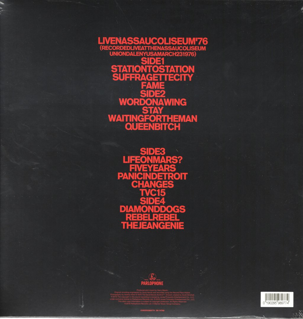 David Bowie - Live Nassau Coliseum '76 - Double Lp