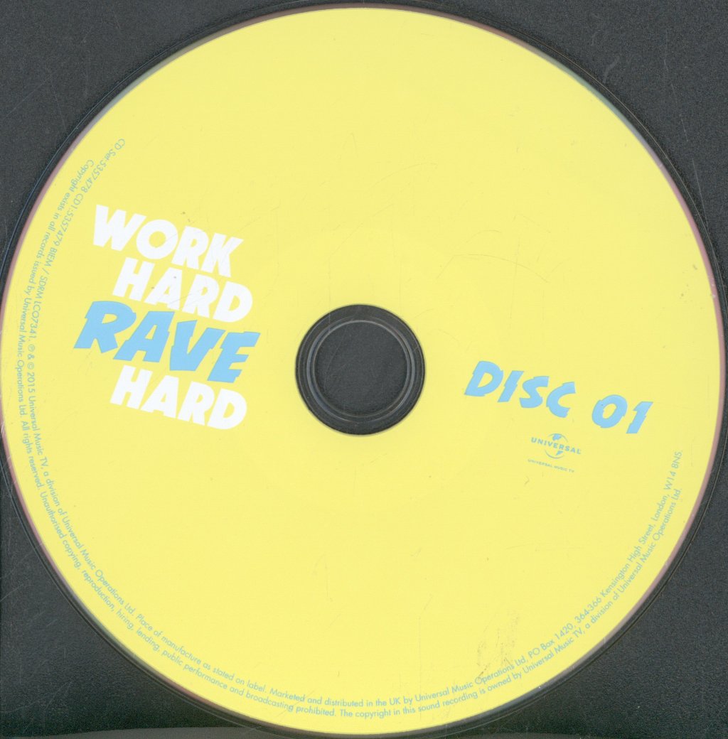 Various Artists - Work Hard Rave Hard - Double Cd