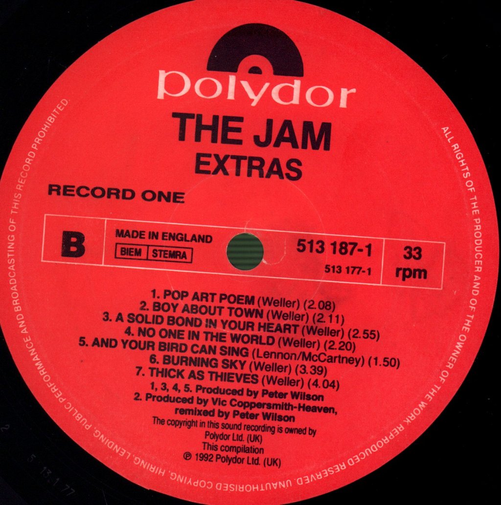 Jam - Extras - Double Lp