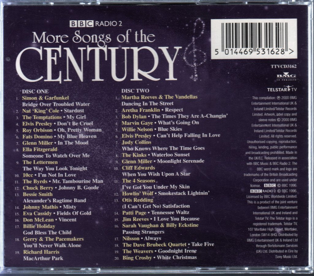 Various Artists - Bbc Radio 2 More Songs Of The Century - Cd