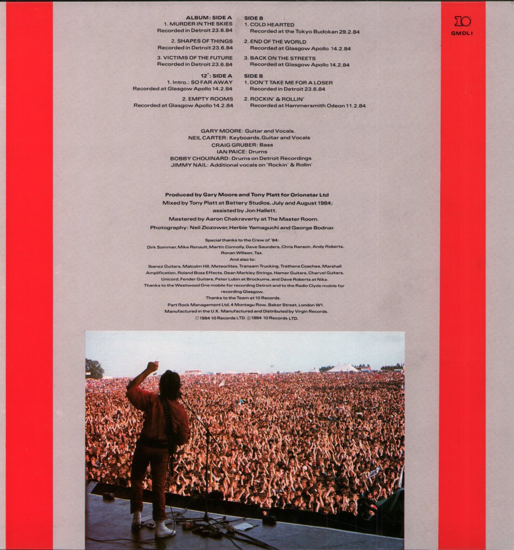 Gary Moore - We Want Moore - Double Lp