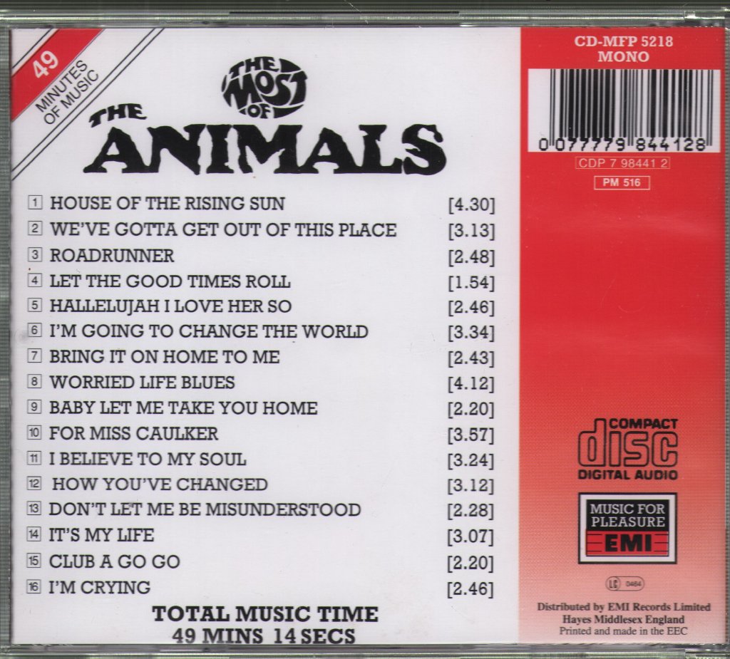 Animals - Most Of The Animals - Cd