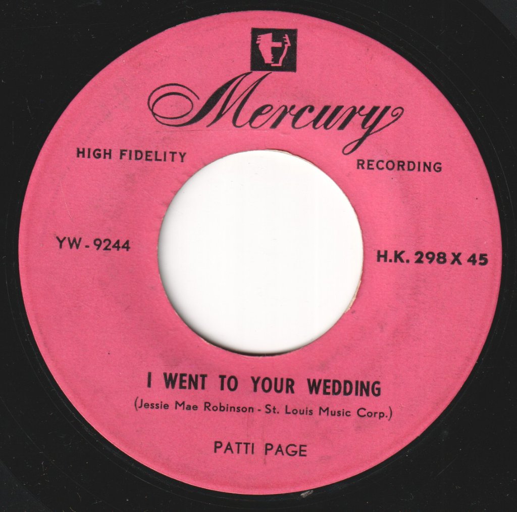 Patti Page - i went to your wedding - 7 Inch