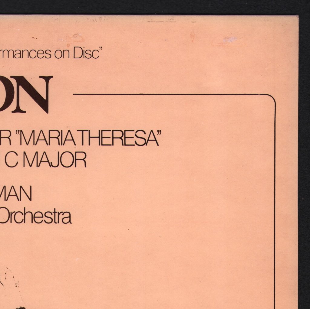 Max Goberman / Vienna State Opera Orchestra - Haydn - Symphony No. 48 in C major "Marie Theresa", Symphony No. 56 in C Major - Lp
