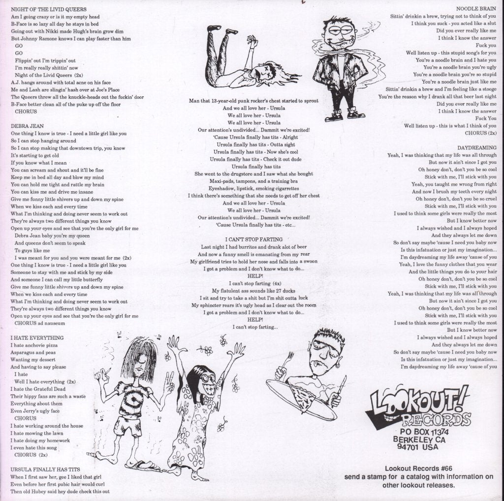 Queers - Love Songs For The Retarded - Lp