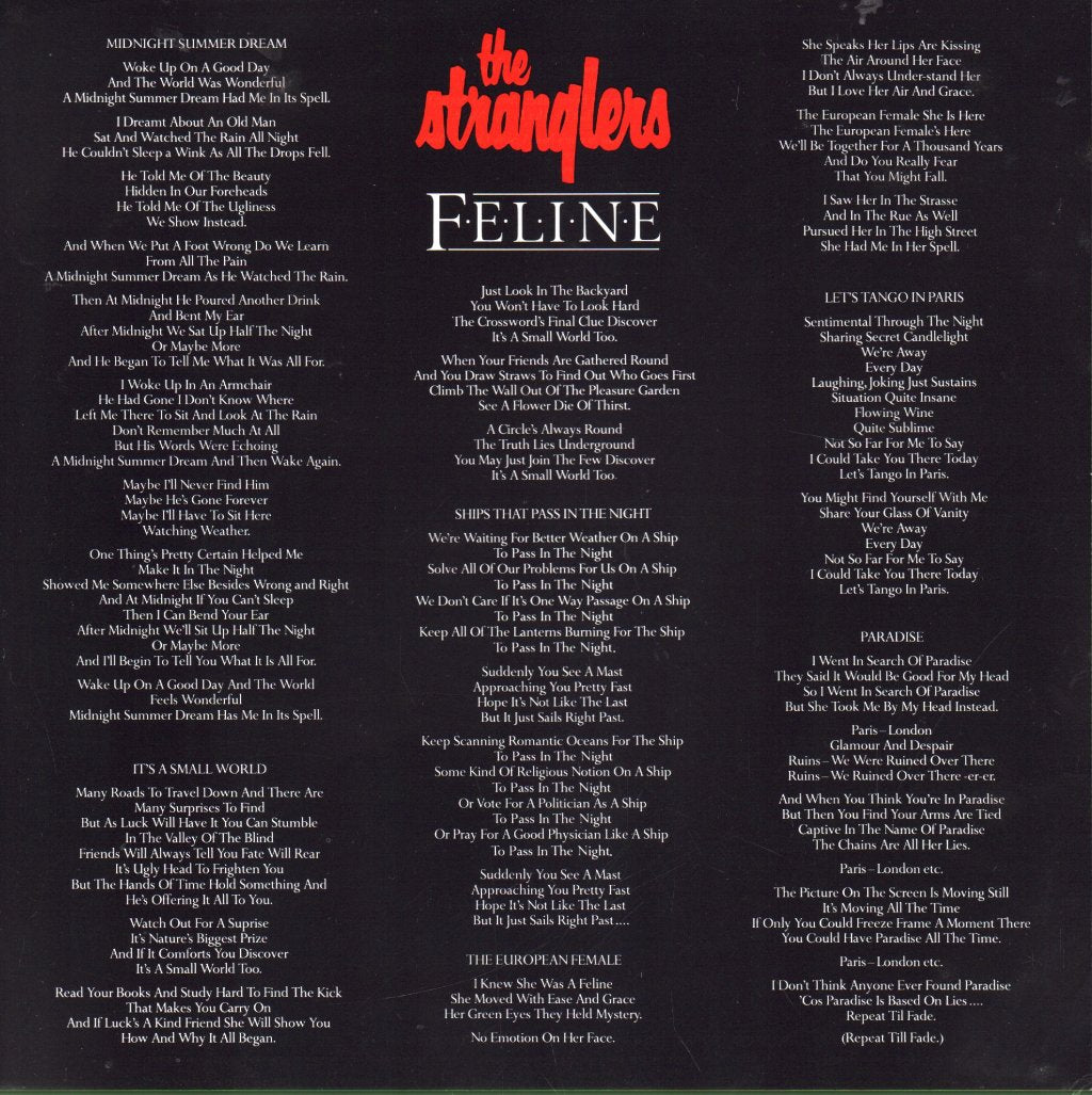 Stranglers - Feline - Lp
