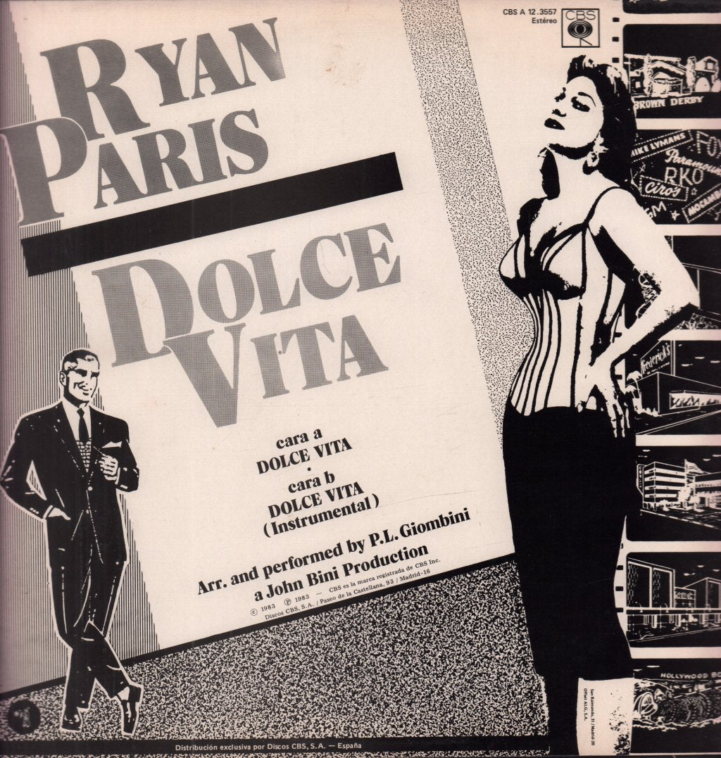 Ryan Paris - Dolce Vita - 12 Inch