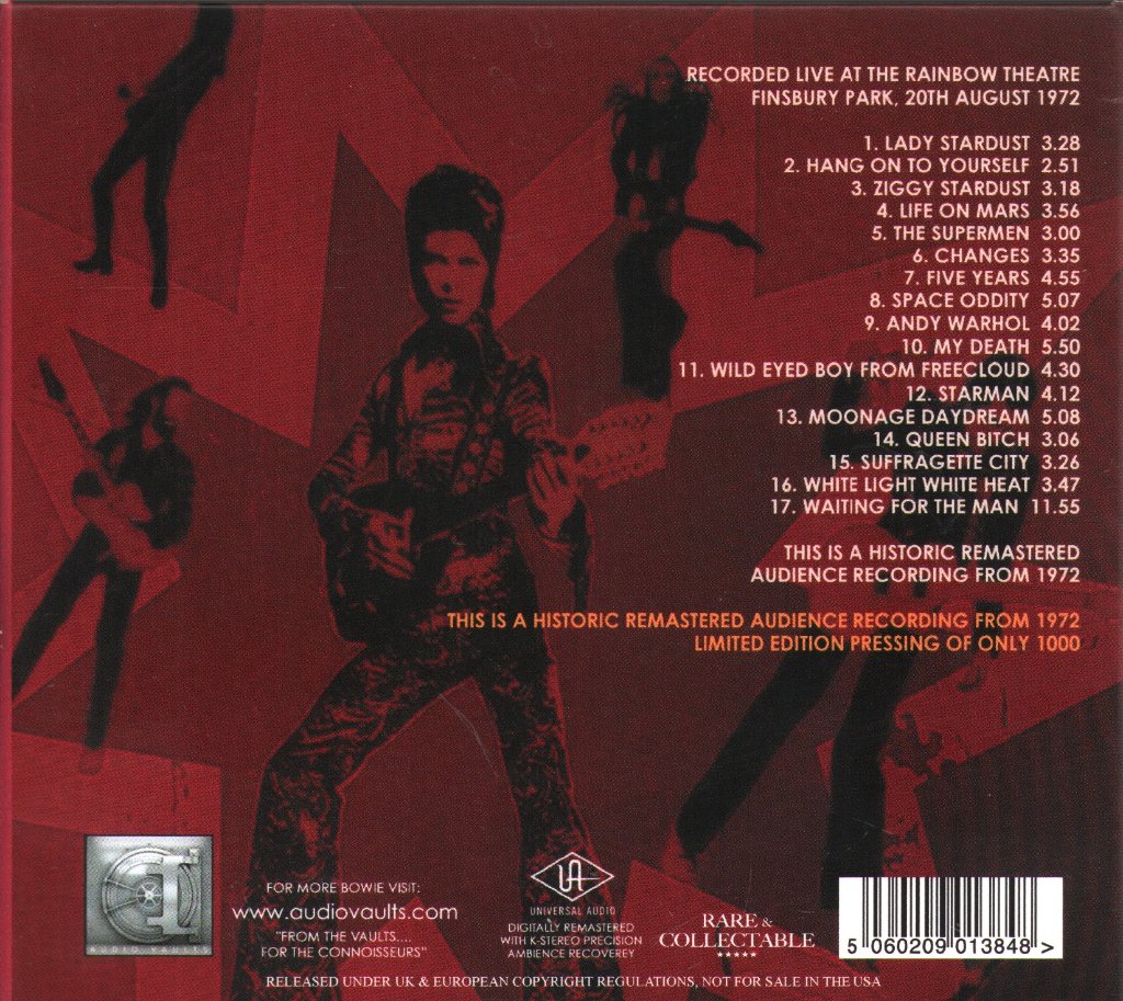 David Bowie - Ziggy Stardust (Ziggy Played Guitar · Live At The Rainbow 1972) - Cd