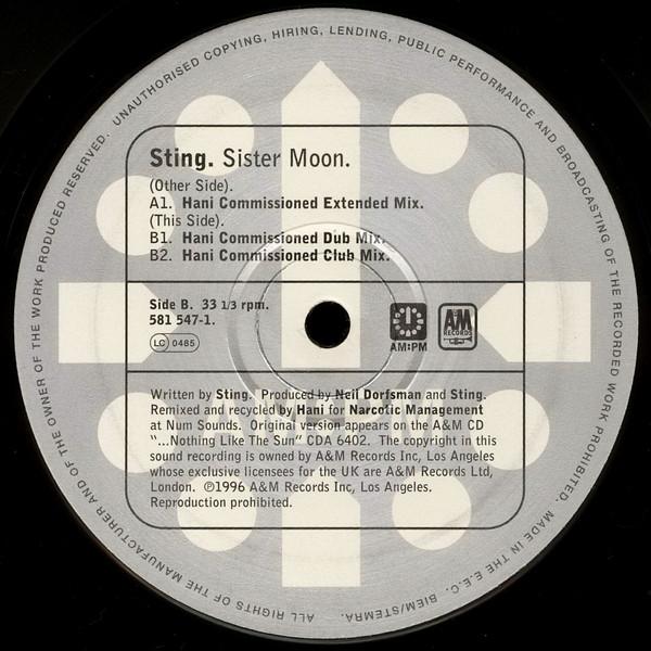 Sting - Sister Moon - 12 Inch