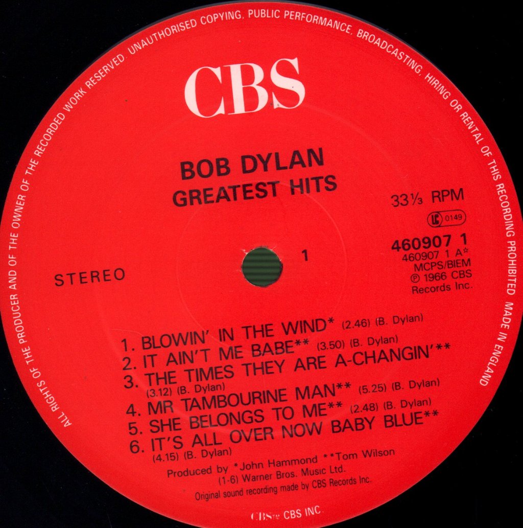 Bob Dylan - Greatest Hits - Lp