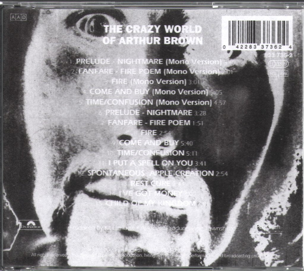 Crazy World Of Arthur Brown - Crazy World Of Arthur Brown - Cd