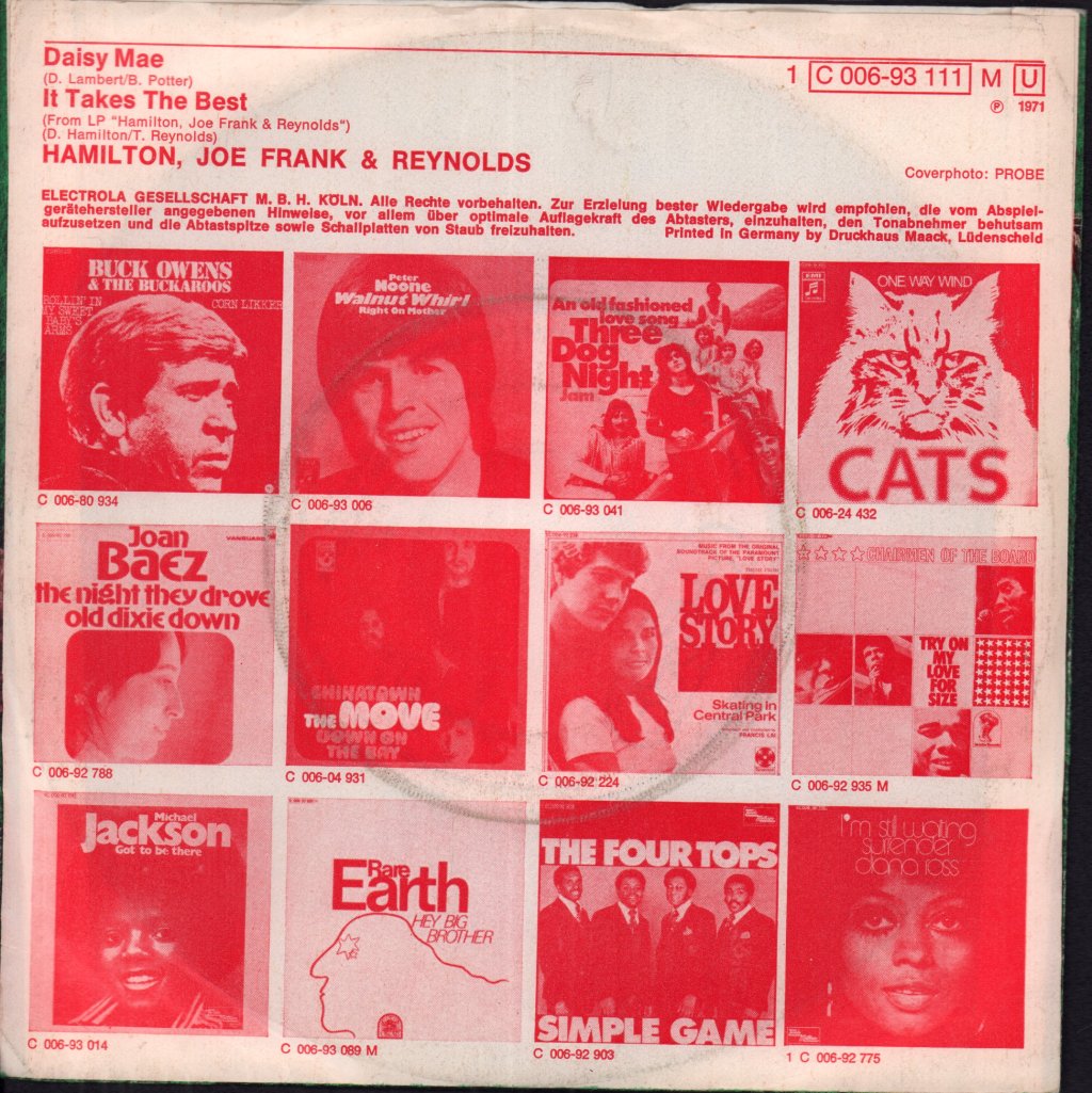 Hamilton Joe Frank And Reynolds - Daisy Mae - 7 Inch