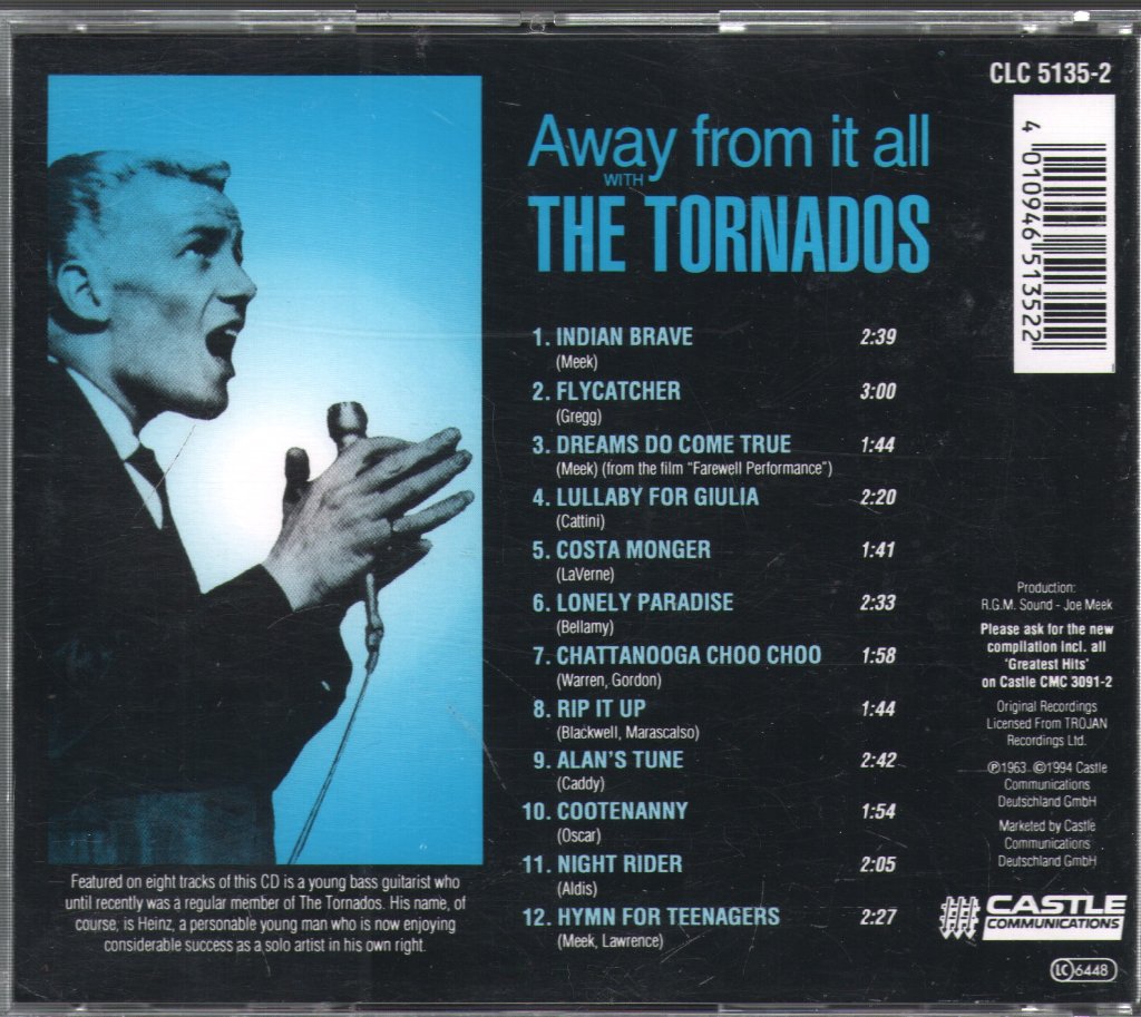 Tornados - Away From It All - Cd