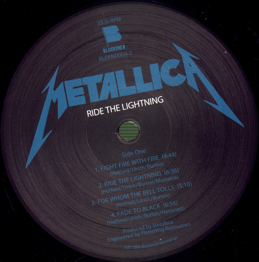 Metallica - Ride The Lightning - Lp