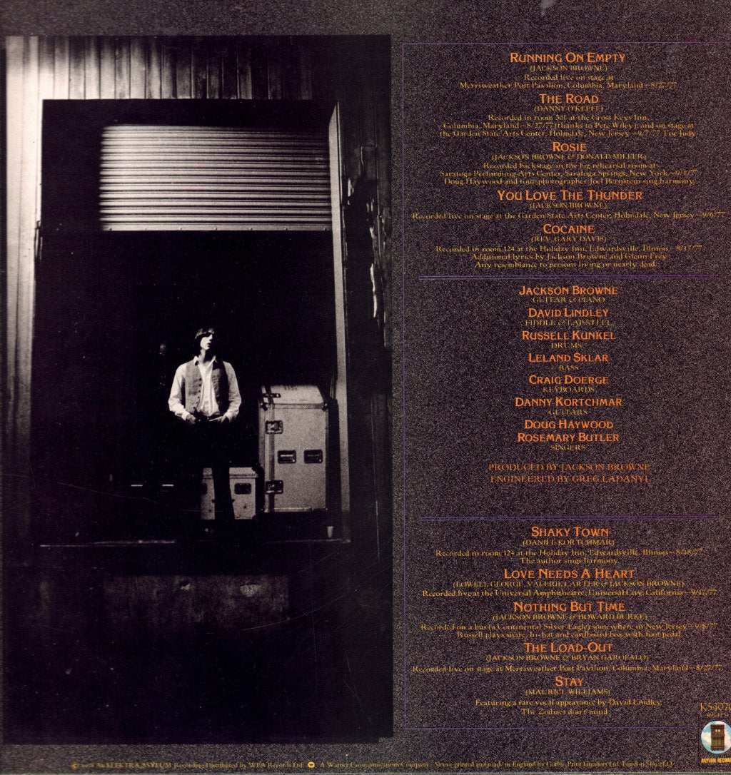 Jackson Browne - Running On Empty - Lp