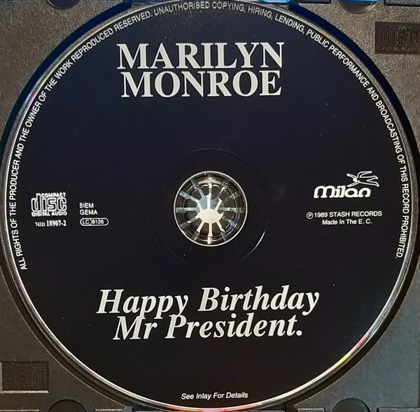 Marilyn Monroe - Happy Birthday Mr President. - Cd