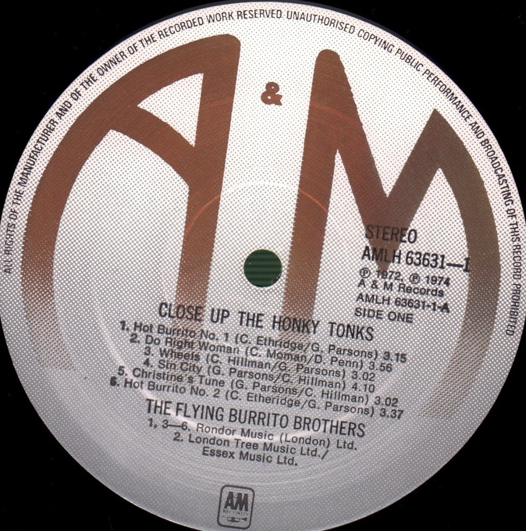 Flying Burrito Bros - Close Up The Honky Tonks 1968-1972 - Double Lp