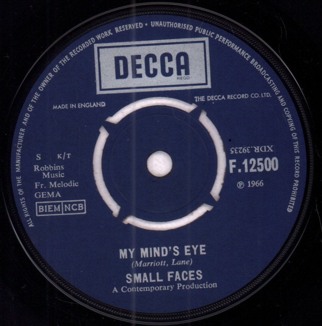 Small Faces - My Mind's Eye - 7 Inch