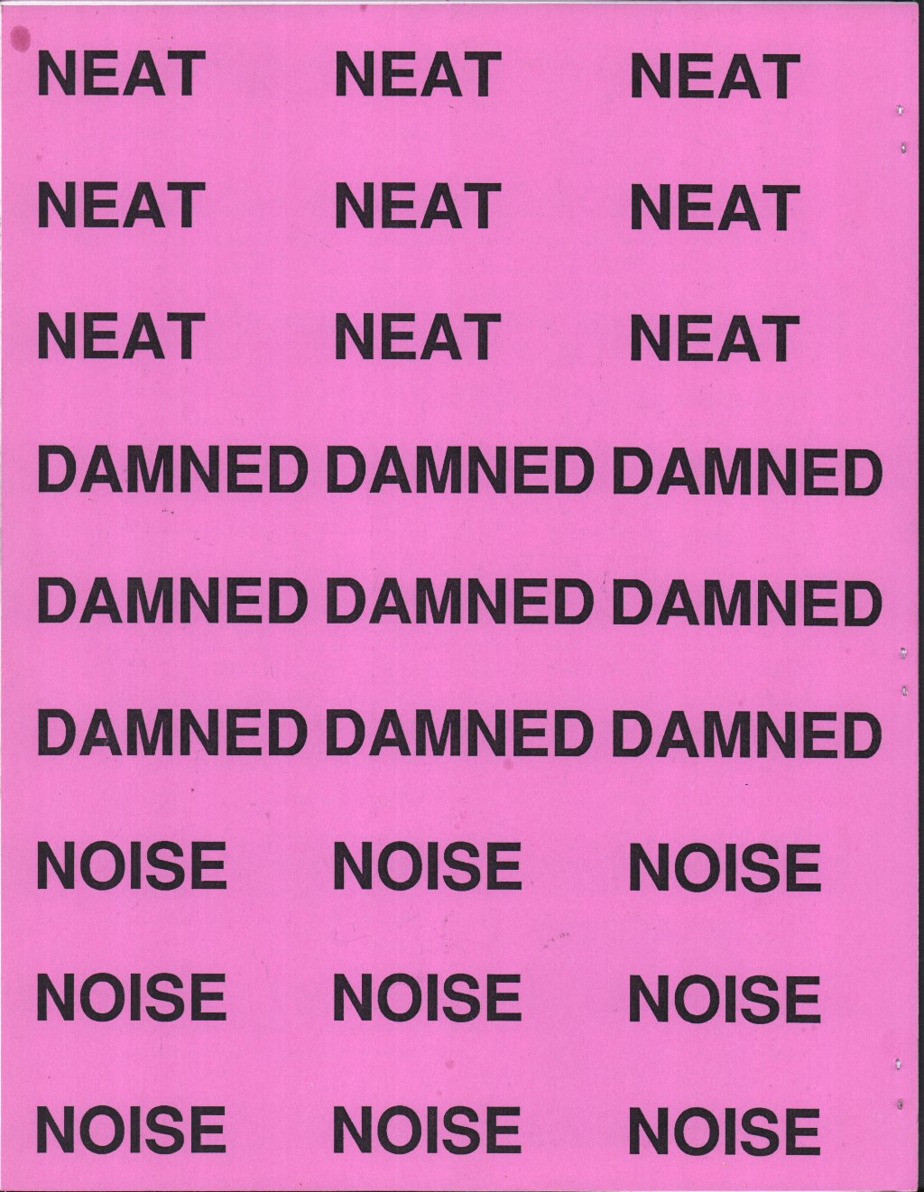 Damned - 7 Wonders Of The Damned - Fanzine