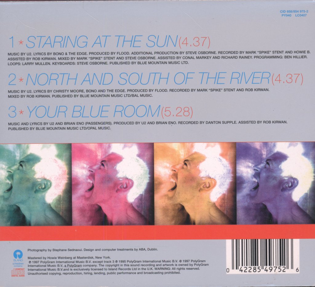 U2 - Staring At The Sun - Cd