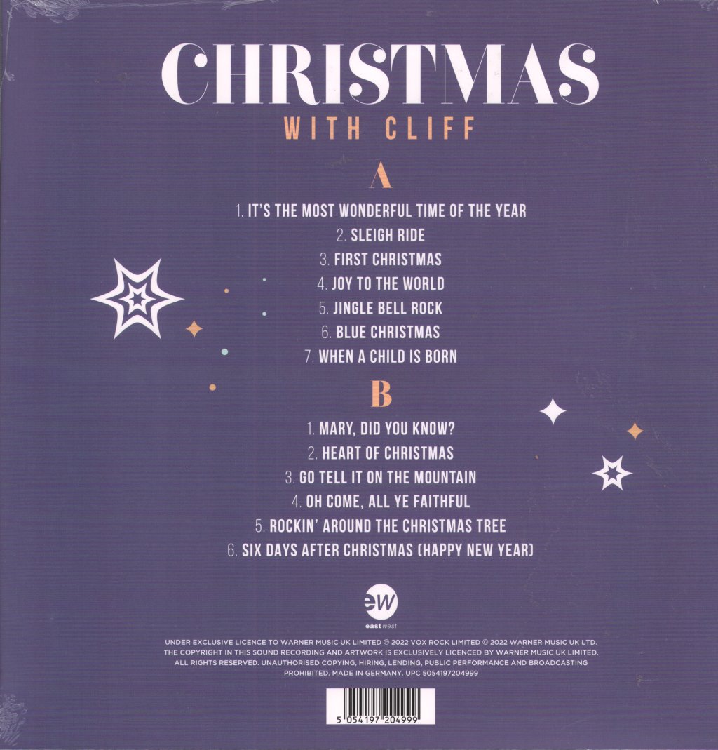 Cliff Richard - Christmas With Cliff - Lp