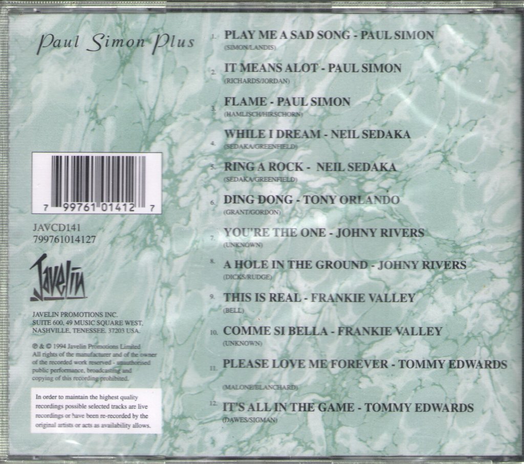 Various Artists - Paul Simon Plus - Cd