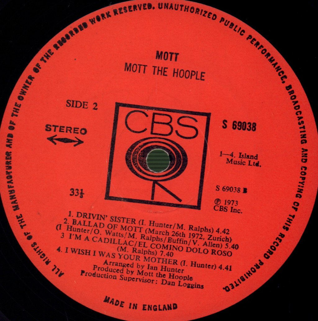 Mott The Hoople - Mott - Lp