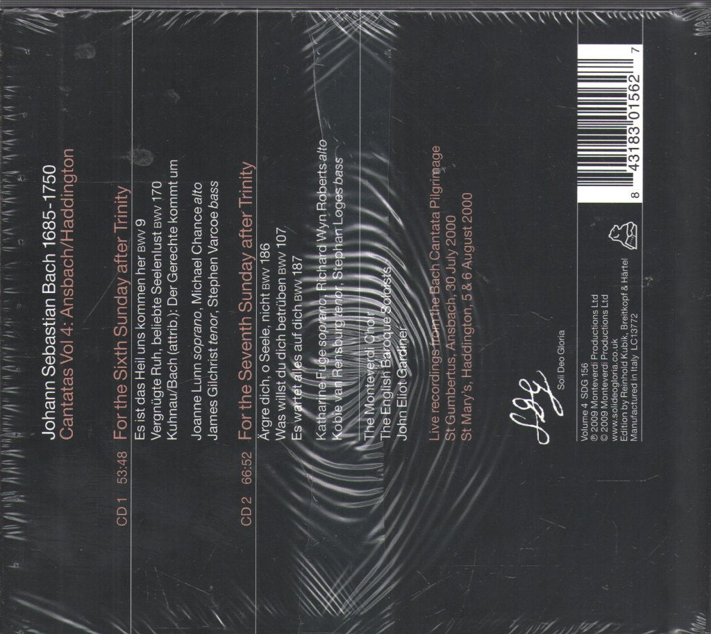Johann Sebastian Bach - Cantatas Vol. 04: Ansbach / Haddington - Double Cd