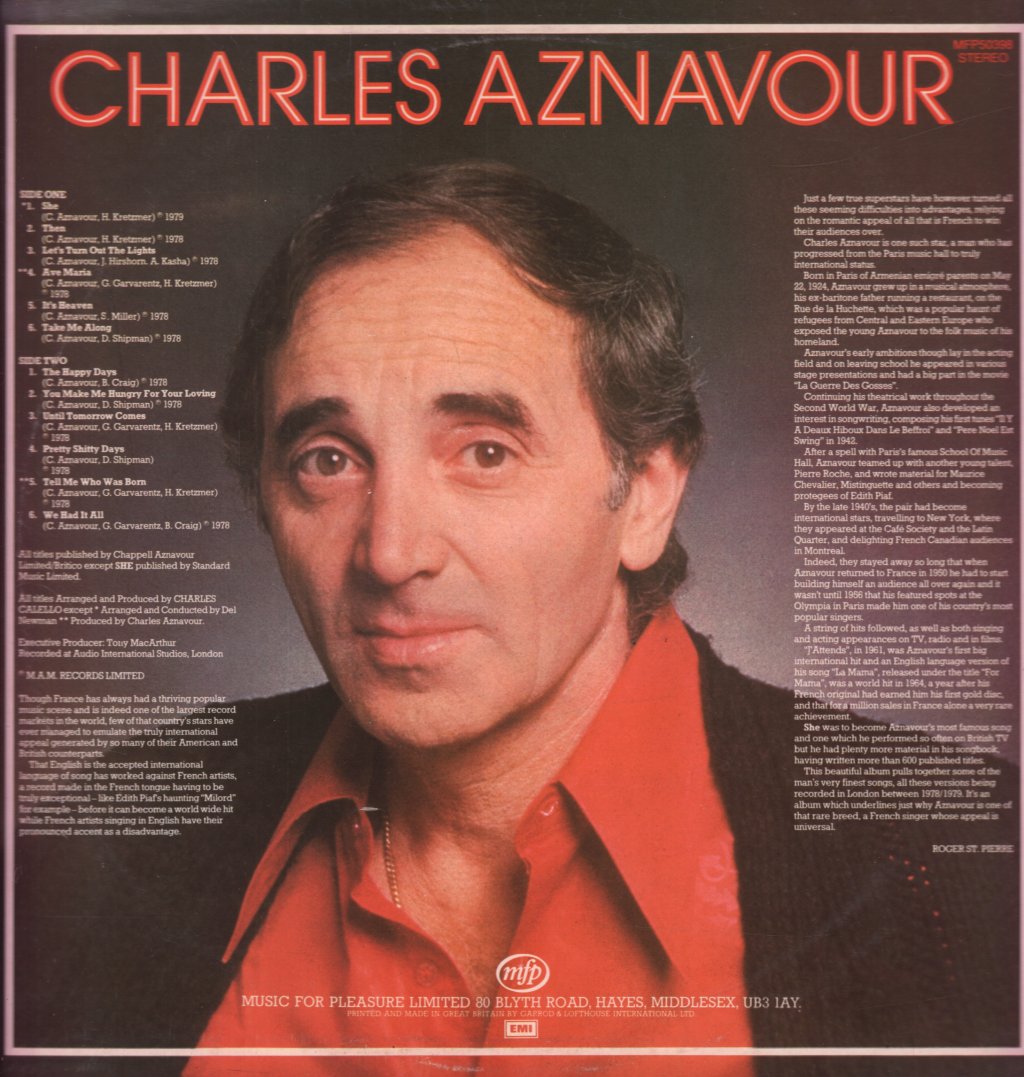 Charles Aznavour - She - Lp